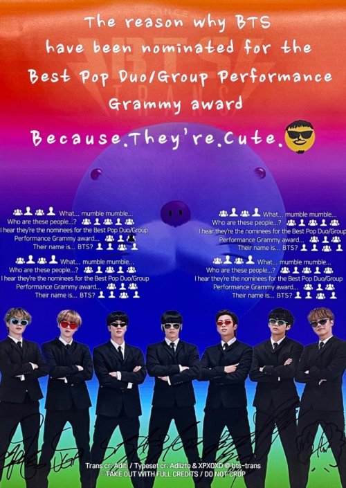201125 BTS’ VLive NoticeThe reason why BTS have been nominated for the Best Pop Duo/Group Perf