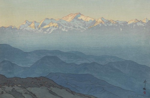 insipit: Hiroshi Yoshida (吉田博) (1876–1950, Japan) Mountains Hiroshi Yoshida was a 20th century Japanese painter and print-maker. He is regarded as one of the greatest artists of the shin-hanga style of ukiyo-e woodblock printing, and is noted