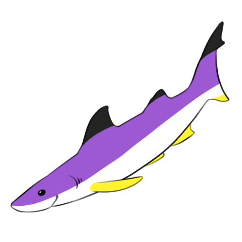 sigchiarodiluna:Happy pride month! Here’s my new collection of pride sharks!!In order:Lesbian lemon 