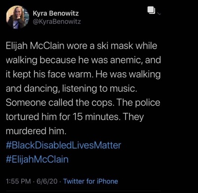 fucklapdgangunit-deactivated202:naturegoddessdiary:You didn’t deserve to die. My God! You were full of love and light. Rest In Peace Elijah McClain. Justice for Elijah McClain 