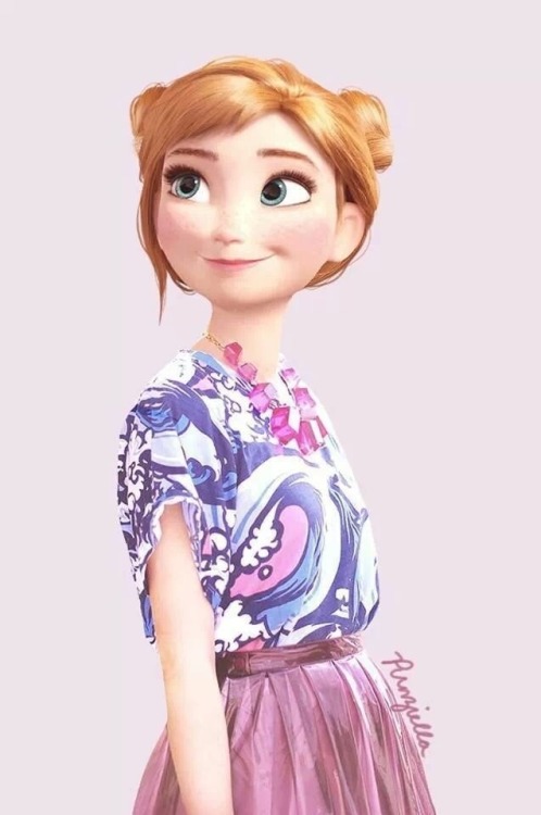 disneyinspirations: icedteaintheafternoon:  psychokitty333:  I love Punziella’s work! Especially Rapunzel’s bangs and Elsa’s bun! Anways, the new BIG SIX!!!  SO MUCH QUALITY  I want Elsa’s clothes! Haha 