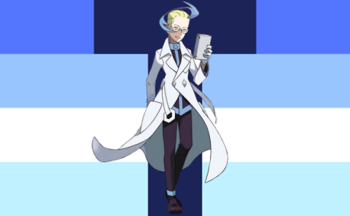 Colress from Pokémon t-poses!Requested by anonymous