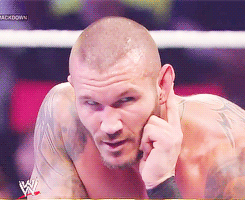 litafan4ever:  Randy Orton Close-Ups: Smackdown January 10th 2014   He just loves the sound of everyone screaming his name ;)