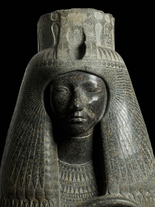Statue of Queen TuyaThis work, sculpted during 18th Dynasty with the features of Queen Tiye, wife of