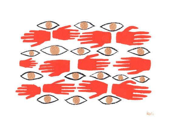 aplaceforart:  eyes that protect, hands that heal (via Barrier Spell Print) / more