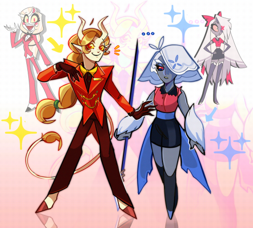 My Redesigns For Charlie And Vaggie :p