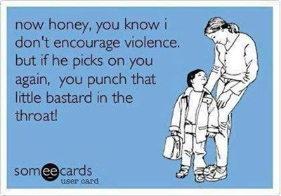 SUCH bad advice.  NEVER punch someone in the throat in a fight.  Ever.  Do you