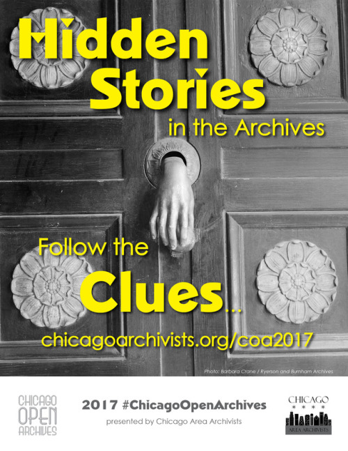 Join us on Thursday, October 26, from 6:00-7:00 for the Ryerson & Burnham Archives’ Chicag