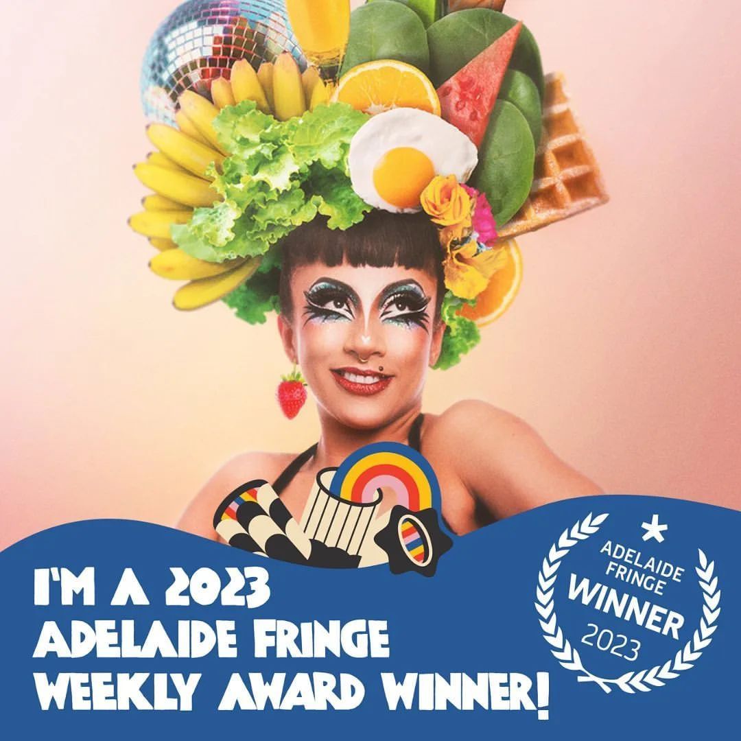 <p>EEEEEEEEEPPPPPPPP!!!!! <br/>
🥑🍳🍾🥞🥂🌈✨<br/>
We DID IT!!!  I’m so freakin proud to be hosting @smashedshow in @thegardenofud this year, where we have taken out the weekly award!!!!! <br/>
🥑🍳🍾🥞🥂🌈✨<br/>
I made two new acts for this show and it’s been such a thrill birthing and meeting these new art-babies…  and now seeing that people liked them so much, the show WON A WEEKLY AWARD at @adlfringe!!! <br/>
🥑🍳🍾🥞🥂🌈✨<br/>
HUGE thank you to @heybosspresents for trusting me with this role and a HUGE thank you to @victoria_falconer for being endless support and giving me the opportunity to try and fill the very large shoes you left behind as MC.  I couldn’t be more thrilled!!! <br/>
🥑🍳🍾🥞🥂🌈✨<br/>
You can still catch Smashed in the Garden of Unearthly Delights<br/>
💚Saturday 11 March 11:30am<br/>
💚Sunday 12 March 11:30am<br/>
💚Monday 13 March 11:30am<br/>
💚Friday 17 March 3:30pm<br/>
💚Saturday 18 March 11:30am<br/>
💚Sunday 19 March 11:30am<br/>
🥑🍳🍾🥞🥂🌈✨<br/>
Original photo by @devereuxxo <br/>
🥑🍳🍾🥞🥂🌈✨<br/>
#smashed #weeklyaward #adlfringe #gardenofunearthlydelights #smashedtheshow <br/>
<a href="https://www.instagram.com/p/Cpj1SYKL7j9/?igshid=NGJjMDIxMWI=">https://www.instagram.com/p/Cpj1SYKL7j9/?igshid=NGJjMDIxMWI=</a></p>