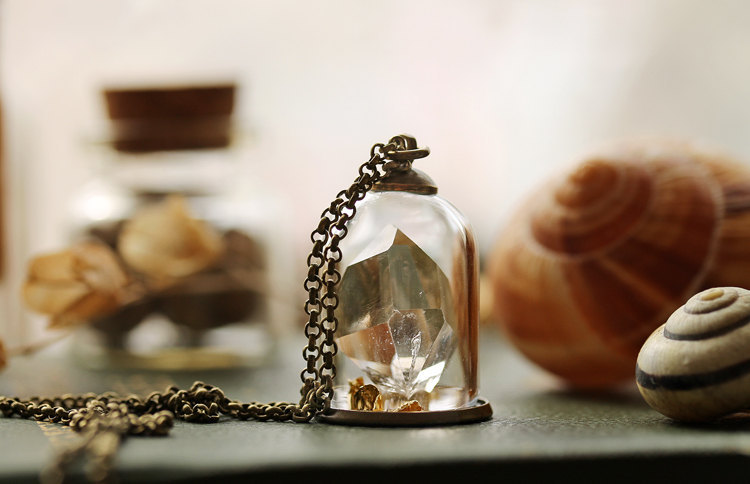 satans-victims:  sosuperawesome:  Crystal terrarium, dandelion, rose, wildflower