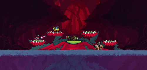 Stage concepts for Sylvanos and Elliana’s stages in Rivals of Aether.