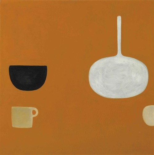 thunderstruck9:William Scott (British, 1913-1989), Orange Still Life, 1969. Oil on canvas, 48 x 48 i