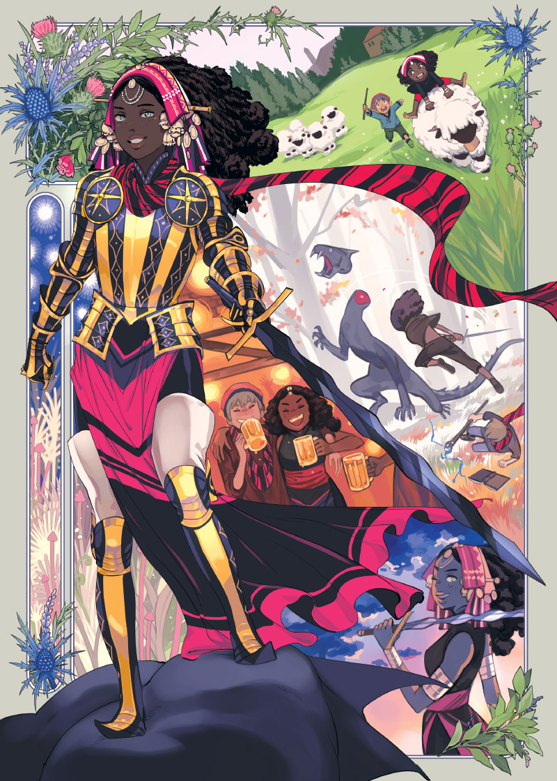 tsulala:  Waaah~ ✨My illustration for the 1001Knights project got featured on BuzzFeed!!!!✨三◎円◎)つ
