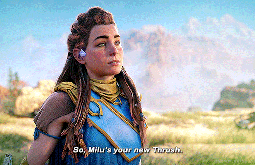 thewolfkissed:Aloy: You’re really shaking things up.Talanah: As I promised when I became Sunha