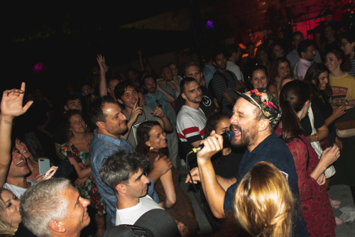 Phosphorescent plays an intimate outdoor show at the Open Air series at the event space 99 Scott in 