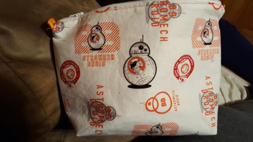 yarnaddiction: Today’s project: BB8 project bag(#1) I kind of failed at the pattern I was usin