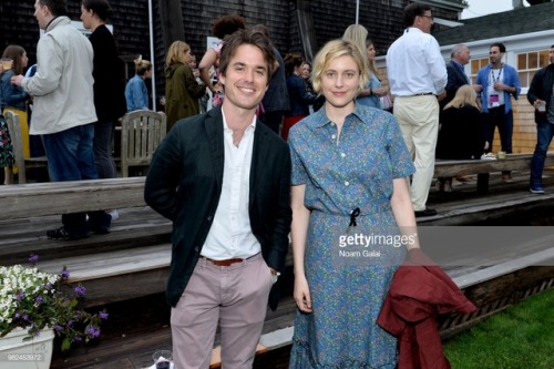 Greta Gerwig and Noah Baumbach attend the Screenwriters Tribute at the 2018 Nantucket Film Festival 