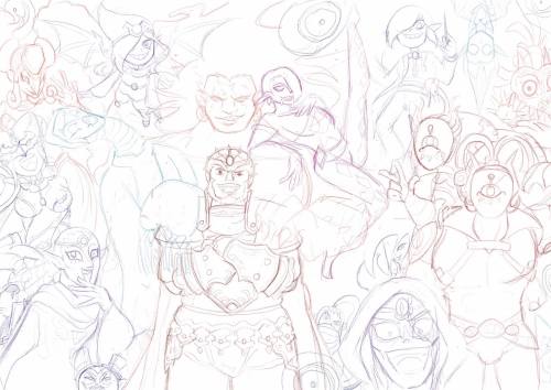 Well, I didn&rsquo;t manage to finish this in time so I&rsquo;ll post the WIP sketch for now