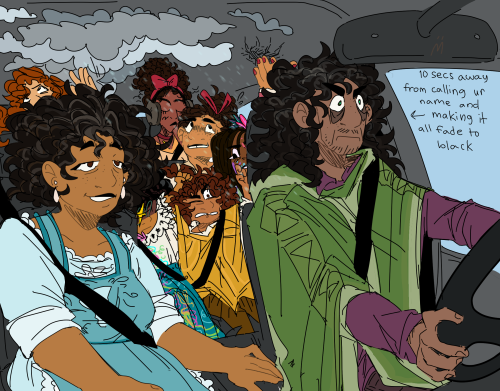 Me And @clownwry And @artiemartietartie Thought The Madrigals Going On A Roadtrip Would Be A Very Funny