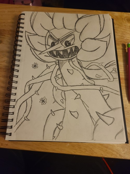 It's Not Made With Highlighters, But Here Is Cagney From Cuphead