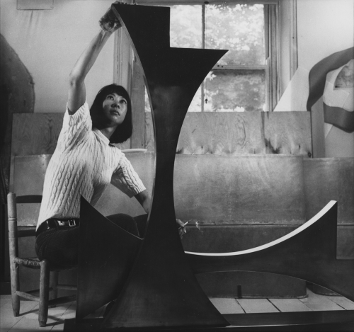 garadinervi: Kim Lim in her studio, London, 1966 [AWARE: Archives of Women Artists, Research and Exh