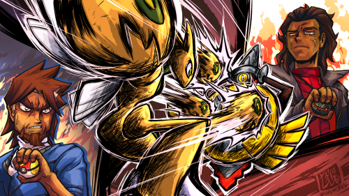 Commission for RioSD.An excerpt from his X&amp;Y comic, a one-sided battle that serves as a cata