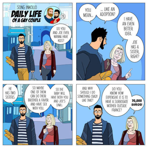 Just one of Mom’s “genius” ideas… apparently she did more than just shopping on her iPad. She told me she did some research on Google and it costs a fortune to pay for a surrogate mother in USA. But the real question is…