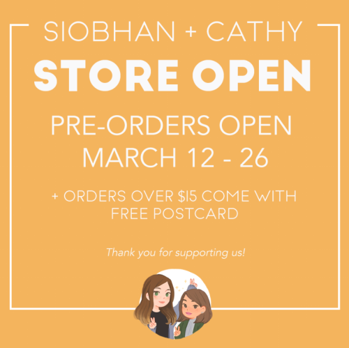 Our store is open! Everything is preorder based, meaning they will ship out at the end of the month!