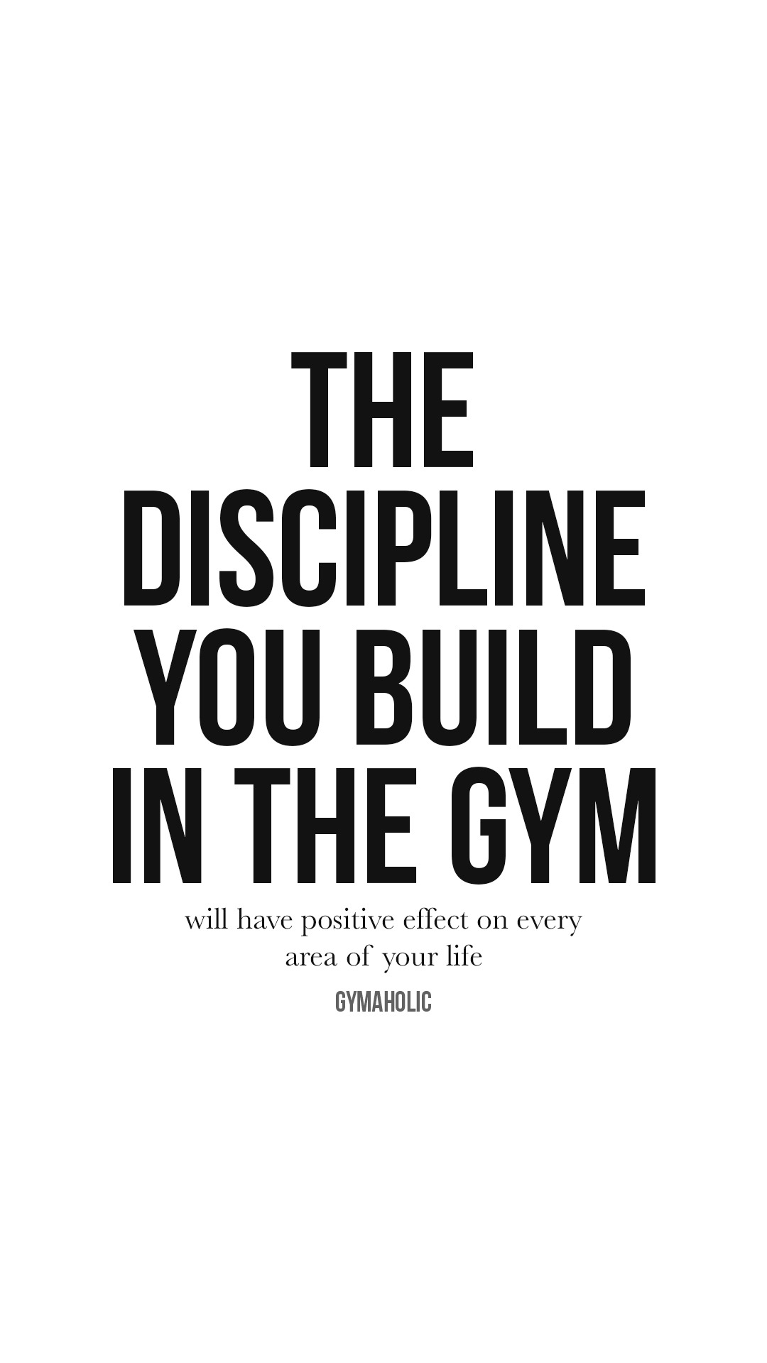 The discipline you build in the gym