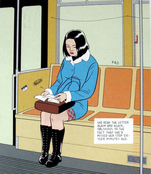 snowce:
“ Adrian Tomine
”
This was my diary cover when I was 17 :)