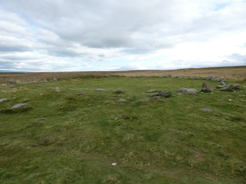 ‘The Cockpit’ Stone Circle, Moor Divock, Cumbria, 27.8.17. This large recumbent stone ci