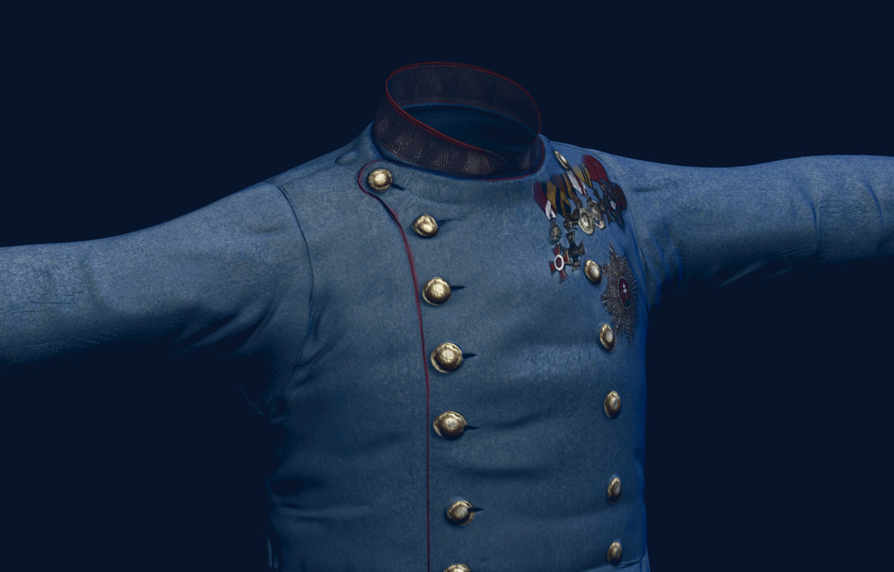 WIP - Franz Ferdinand's tunic - At Ten to Six