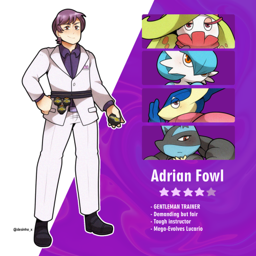 Pokémon Trainer - Adrian Fowl  ⚡ Commission by @kayzorCommissions are open, click here! or send a me