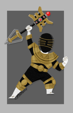 Shannonmanorart:  I’ve Been Itching To Draw The Gold Zeo Ranger