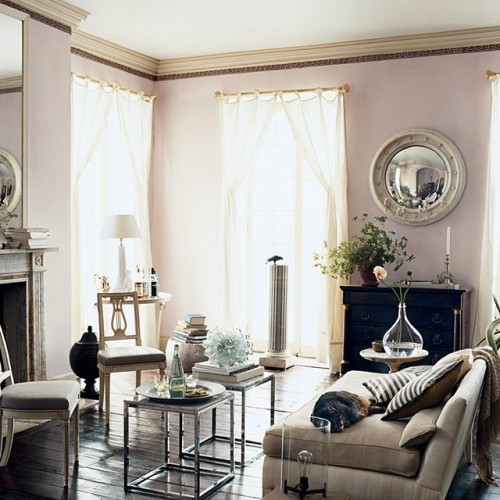 hellosukio: one of my favorite living rooms .@dominomag: Dark bare floors are an unexpected and unfu