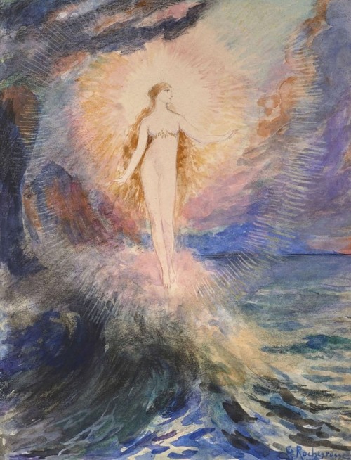 hildegardavon:Georges Antoine Rochegrosse, 1859-1938Aphrodite née de l'écume (Aph