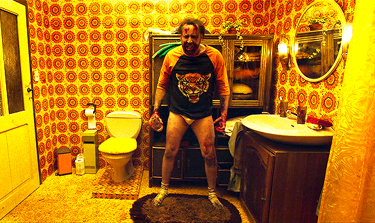 joeshardy:   So what you hunting? Jesus freaks. MANDY (2018) dir. Panos Cosmatos