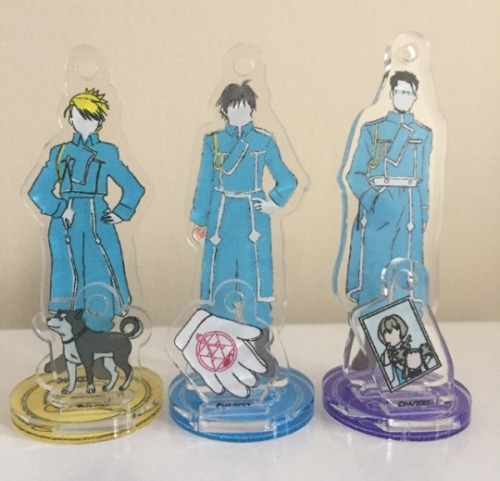 ↳ Fullmetal Alchemist mini acrylic standees by Sanrio.