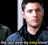 jaredandjensen:  Dean + “Baby” 