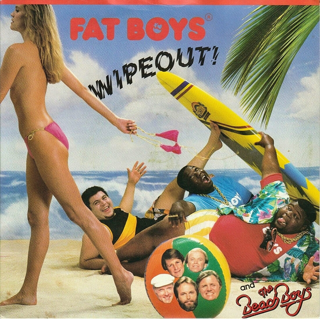 <p>“Wipeout!” vinyl sleeve - Fat Boys and The Beach Boys (1987)<br/></p>