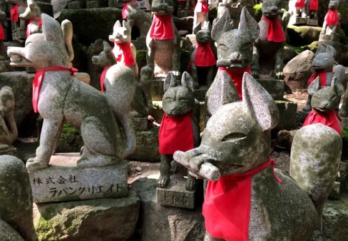 Hill of Foxes - Inari Betsuin Temple Akasaka (豊川稲荷東京別院) Toyokawa by kobalt