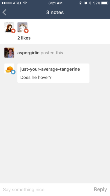 @just-your-average-tangerine You know I spent a lot of yesterday trying to think of something clever