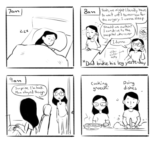 A little comic about a Chinese-Canadian family on Feb 2, 2020, before the virus was declared a pande