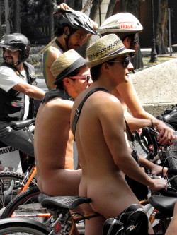 Naked riders and public nudity