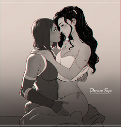 dandon-fuga:  Korrasami fanart for Valentine’s