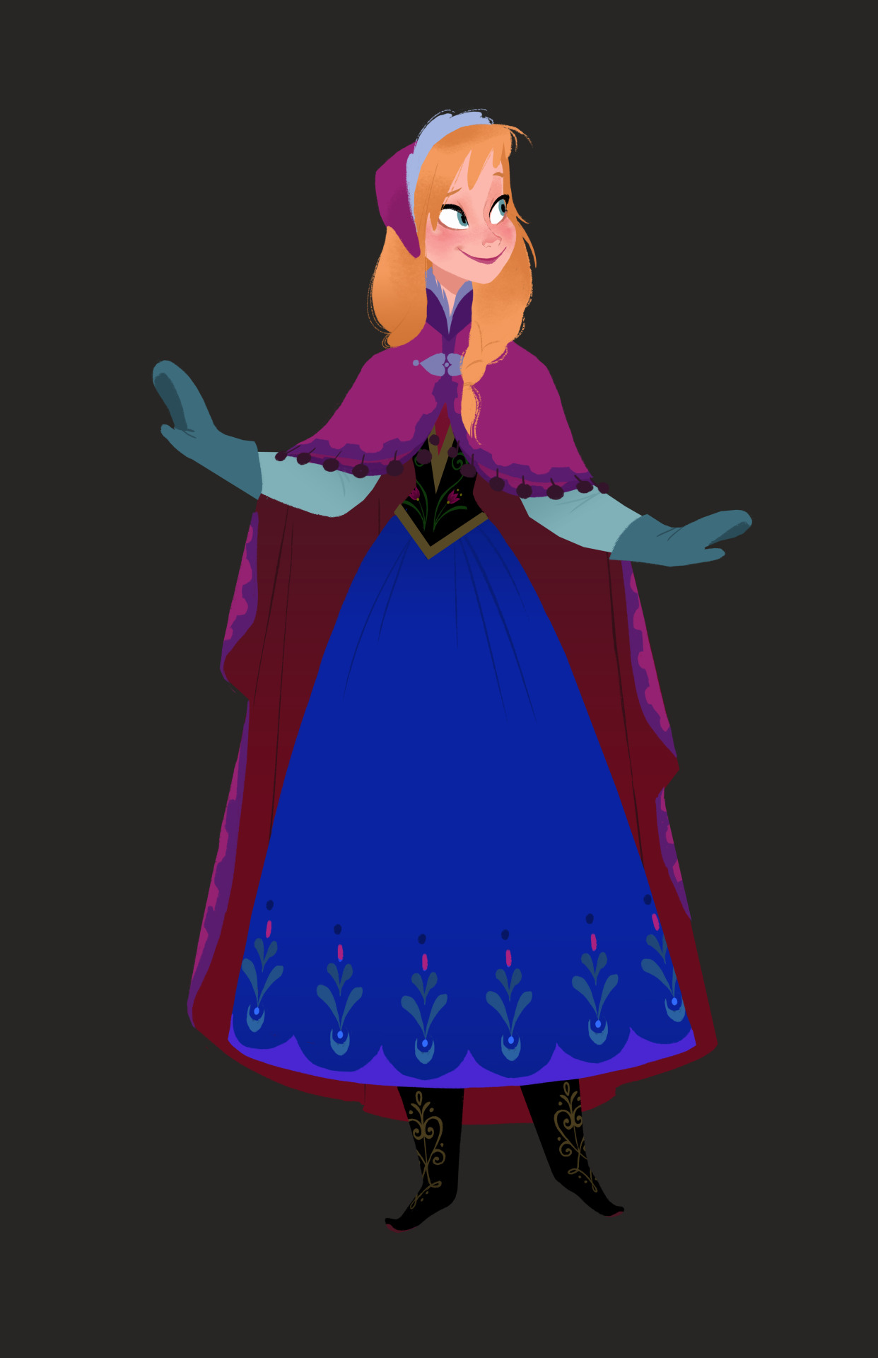 Walt Disney Animation Studios — Frozen character visual development art.