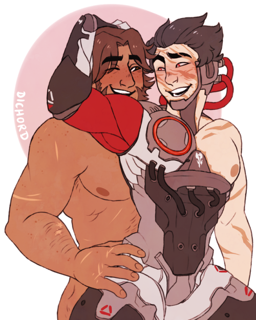Here’s a fluffy McGenji commission I did recently! <3
