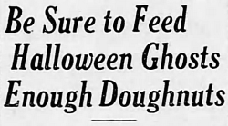 jigglin4jesus:yesterdaysprint:  The Decatur Herald, Illinois, October 22, 1929   I am Halloween Ghost 