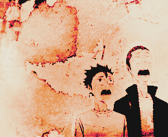 jvuzou-deactivated20150318:  Nishinoya &amp; Tanaka being their usual selves （＾ｖ＾）