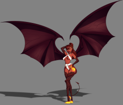 drgraevling:  svenspronfest:  COMMISSION!   That’s a hot demon. Hurr hurr.